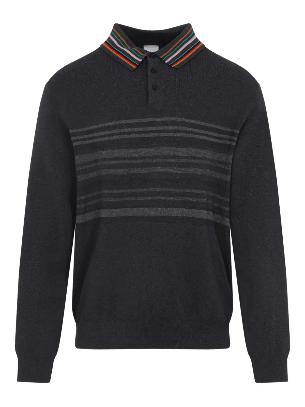 Paul Smith ストライプ柄ポロネックセーター - 画像2