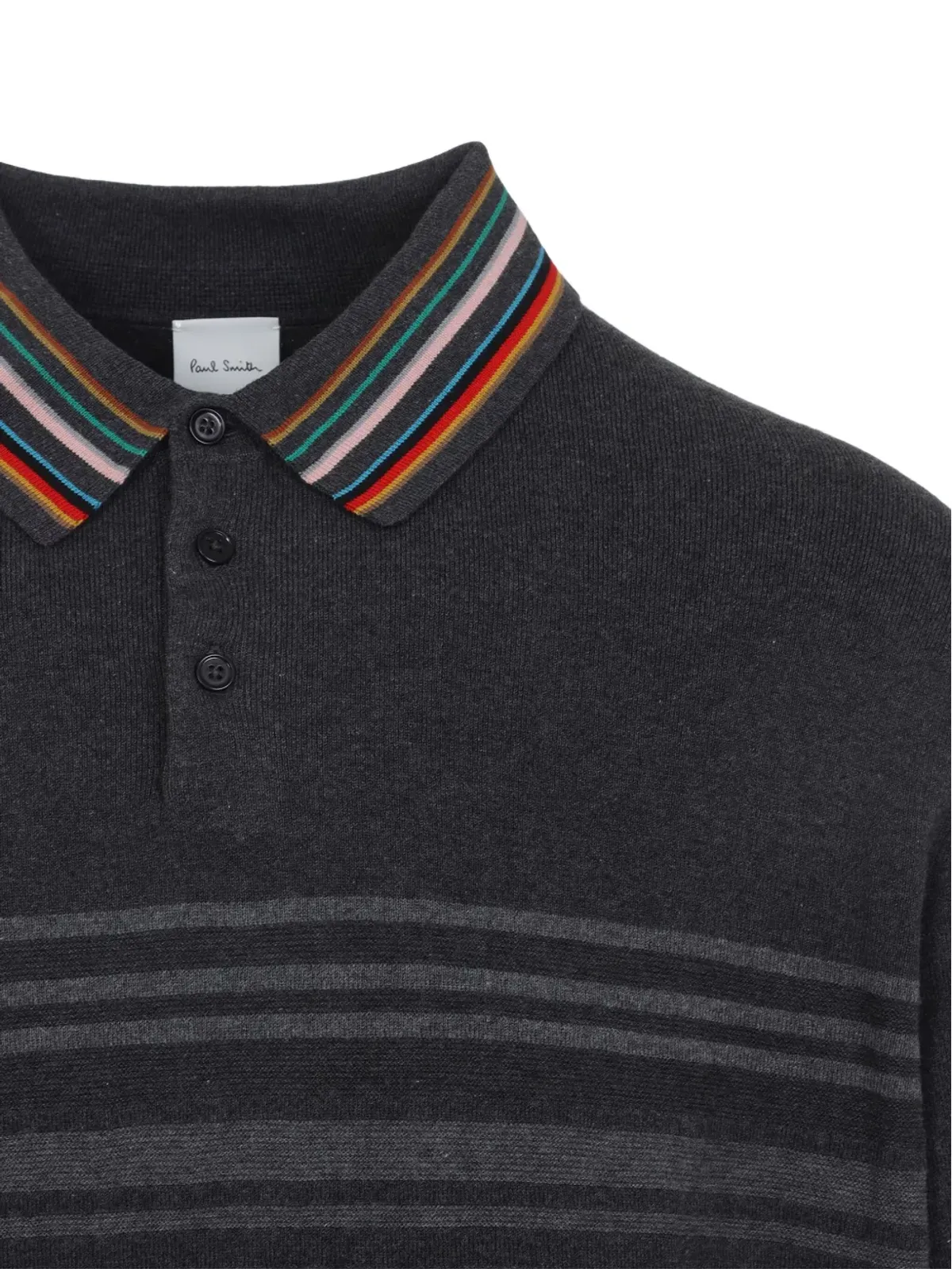 Paul Smith ストライプ柄ポロネックセーター - 画像3