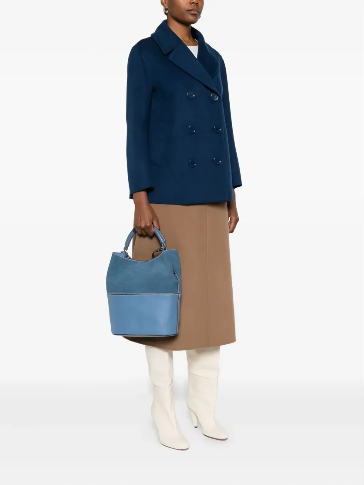 Furla デニムパネル トートバッグ - 画像2