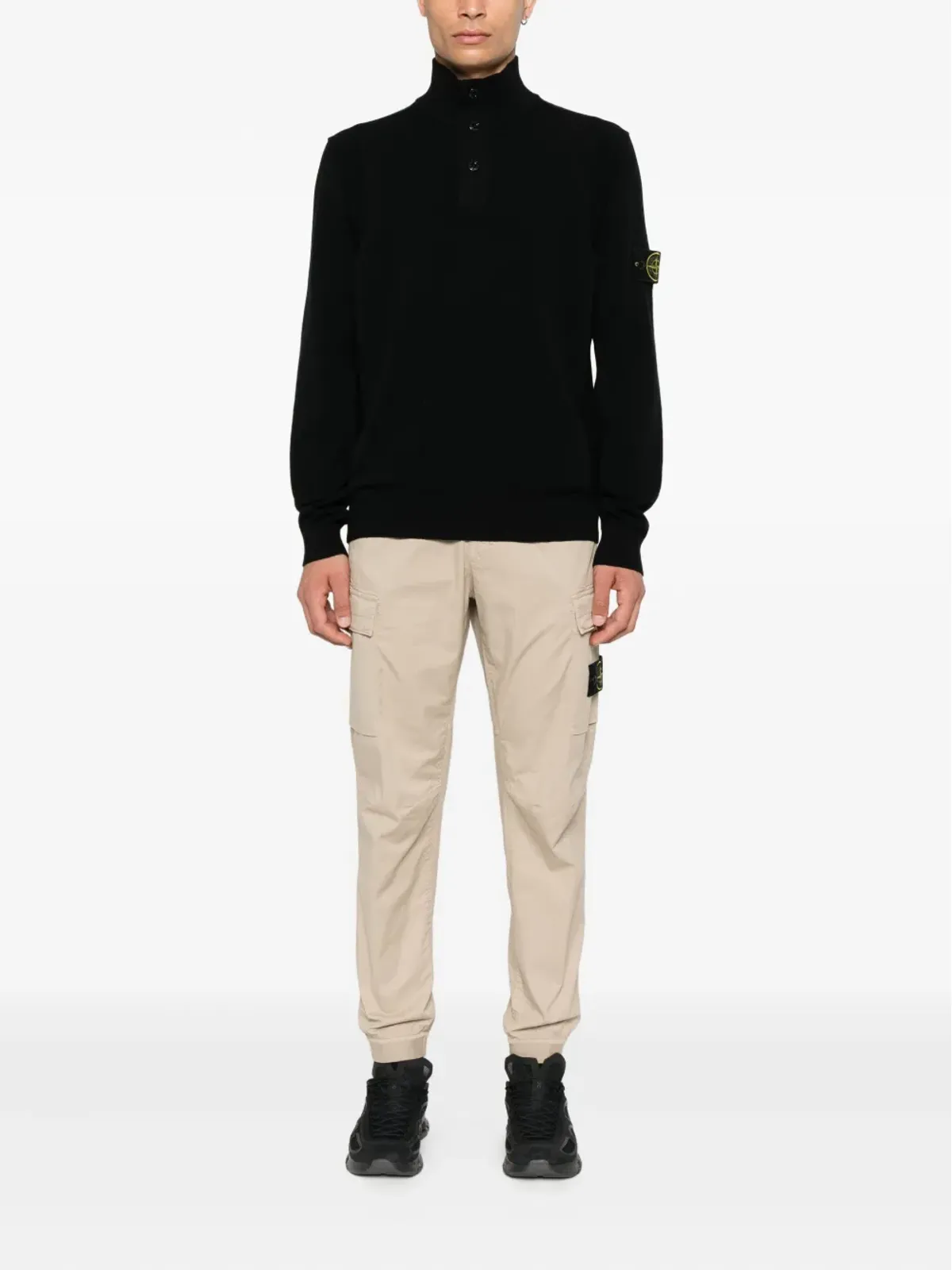 Stone Island コンパスバッジ付きニットセーター - 画像2