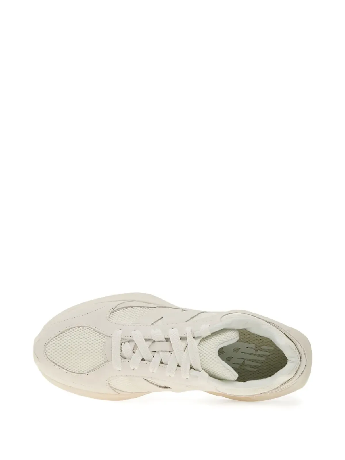 New Balance メッシュパネル入りレザースニーカー - ベージュ系 - 画像4