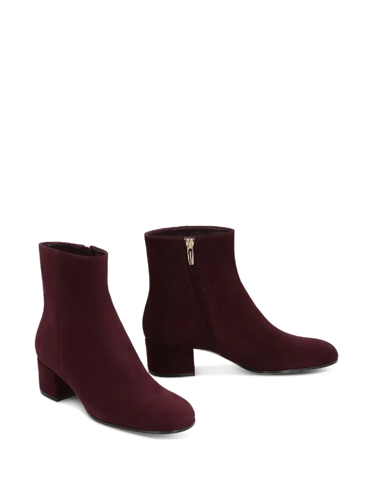 Gianvito Rossi ジョエル 70mm スエード ブロックヒール アンクルブーツ - レッド - 画像2
