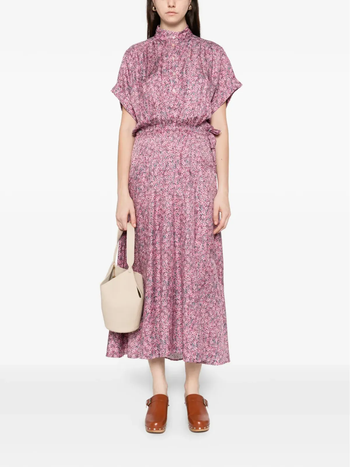 ISABEL MARANT フローラル ミディ丈 シャツドレス - 画像2