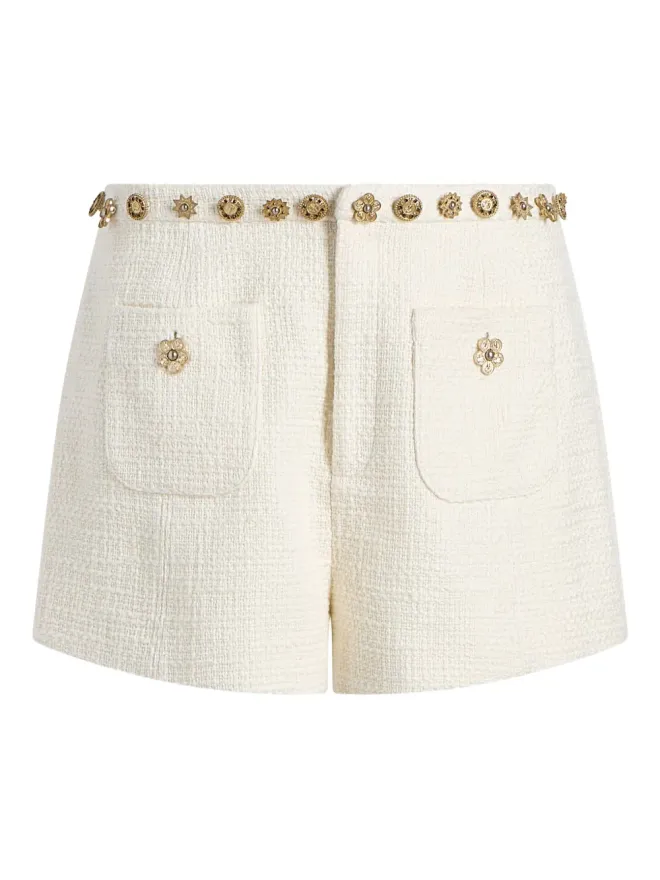 Cinq a Sept Cinq A Sept Ansey エンベリッシュドショーツ - Whiteの商品画像