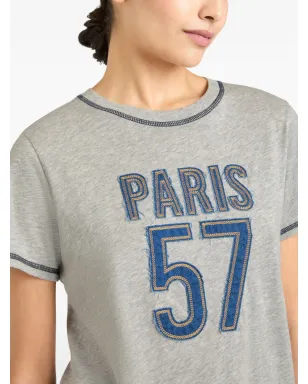 Cinq A Sept デニムアップリケTシャツ - サムネイル5