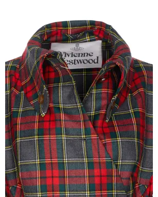 Vivienne Westwood タータンベルトコート - レッド - サムネイル2
