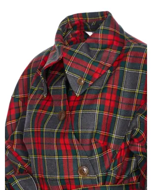 Vivienne Westwood タータンベルトコート - レッド - サムネイル3