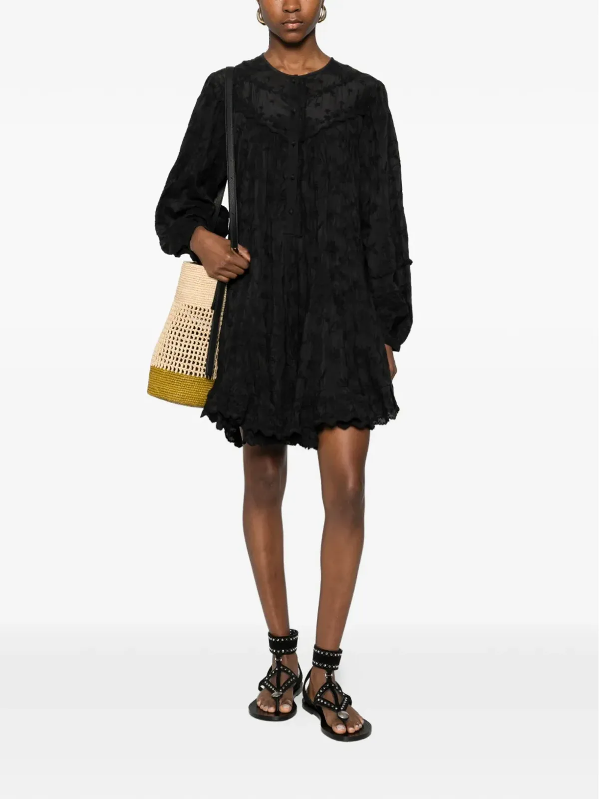 ISABEL MARANT Zame 長袖ミニドレス - 画像2