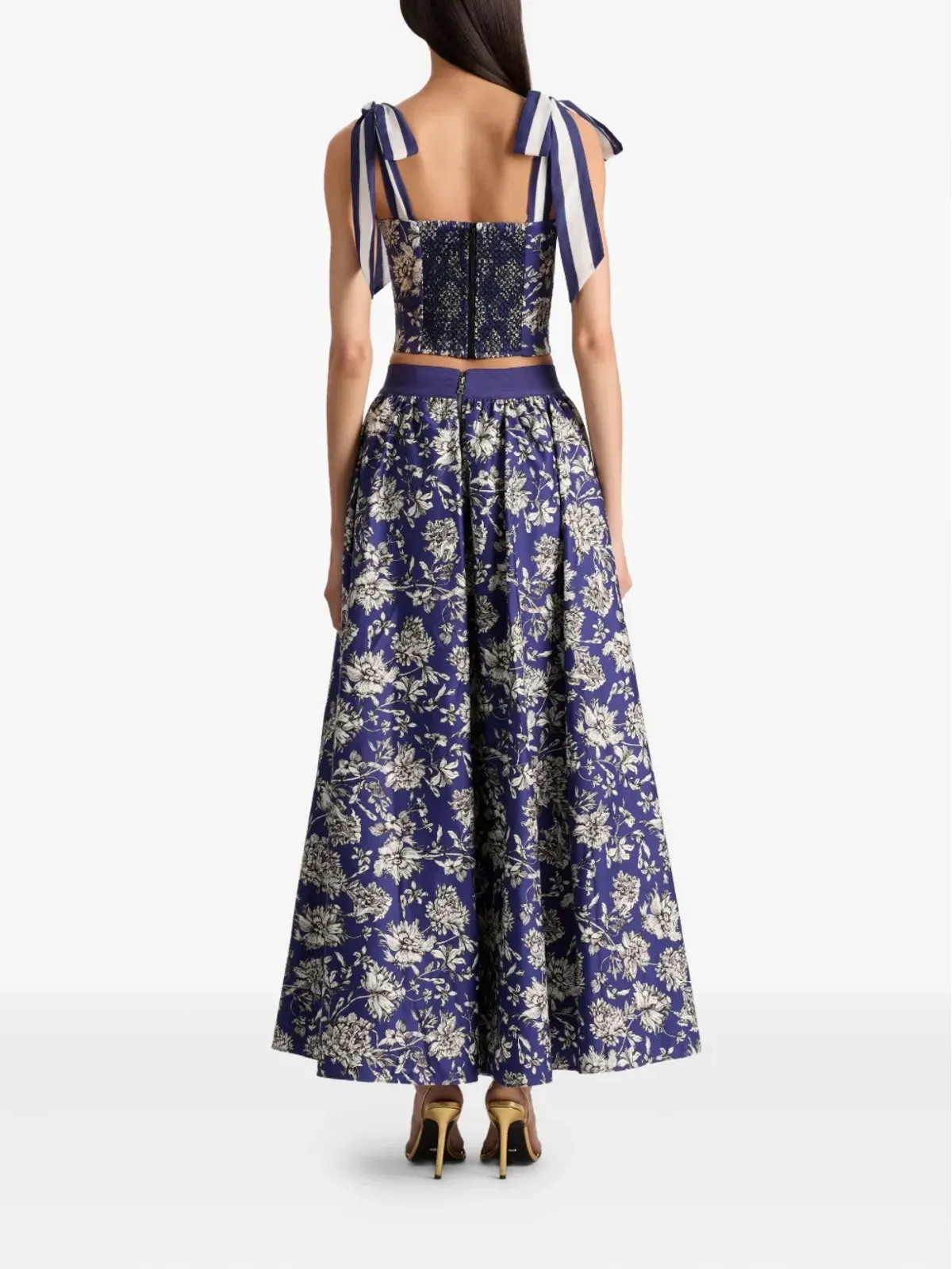 alice + olivia Blanca フローラルプリント ティーショルダートップ - 画像4