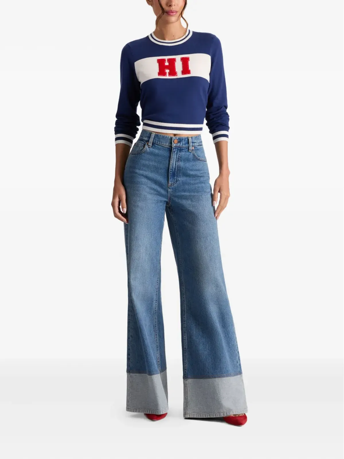 alice + olivia Carolann アップリケ文字セーター - 画像2
