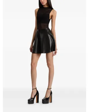 alice + olivia Chara メッシュパネル・フレアミニドレス - サムネイル3