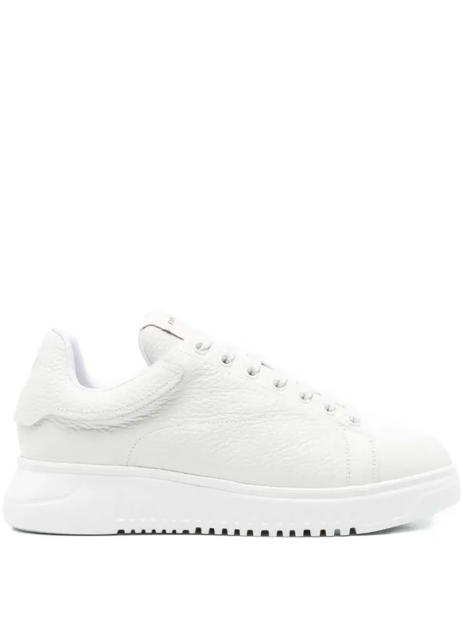 Emporio Armani Emporio Armani パッド入りタン レザー スニーカーの商品画像