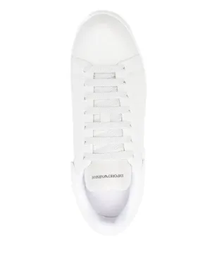 Emporio Armani パッド入りタン レザー スニーカー - サムネイル4
