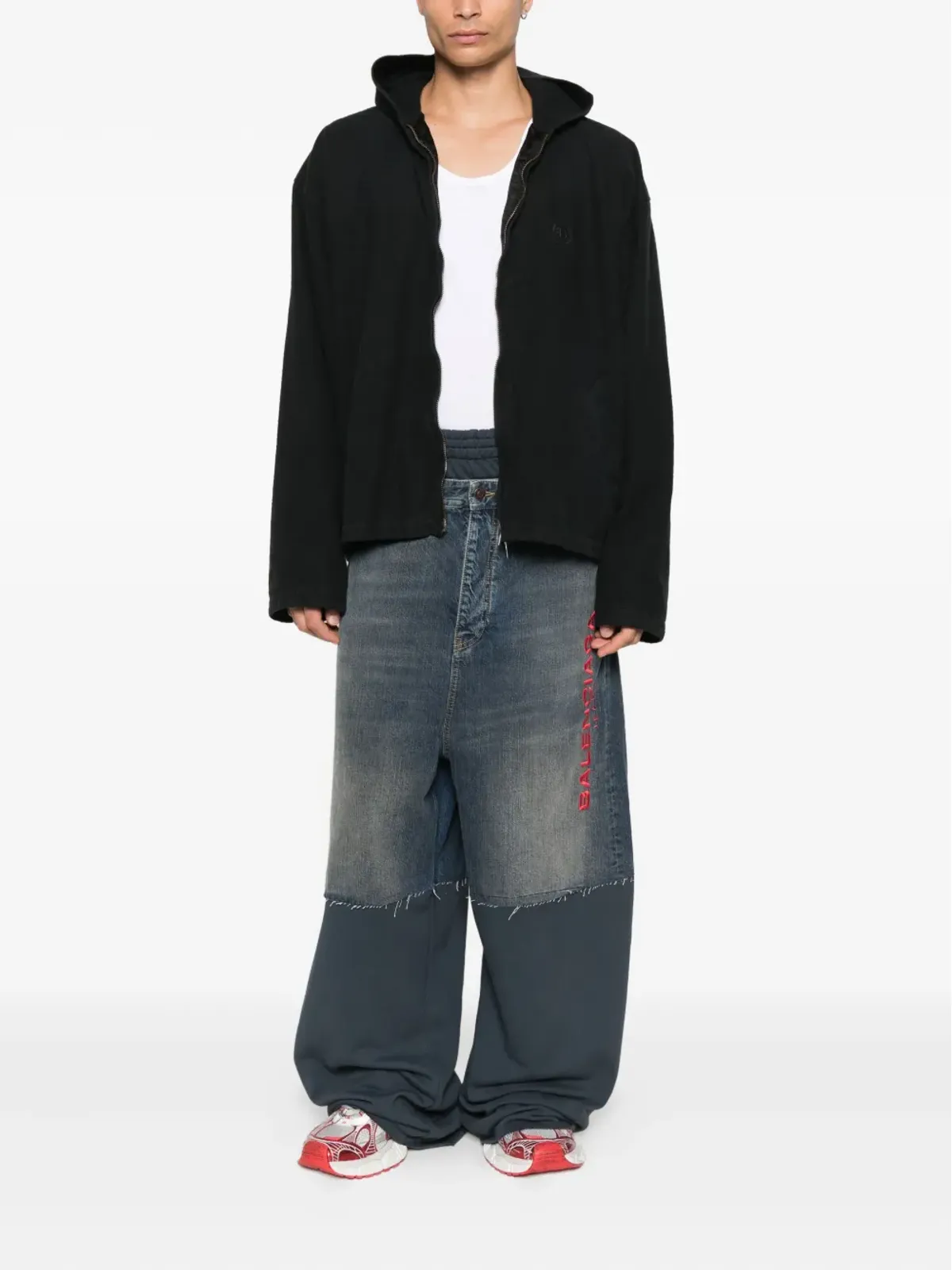 Balenciaga フード付きジップアップジャケット - 画像2