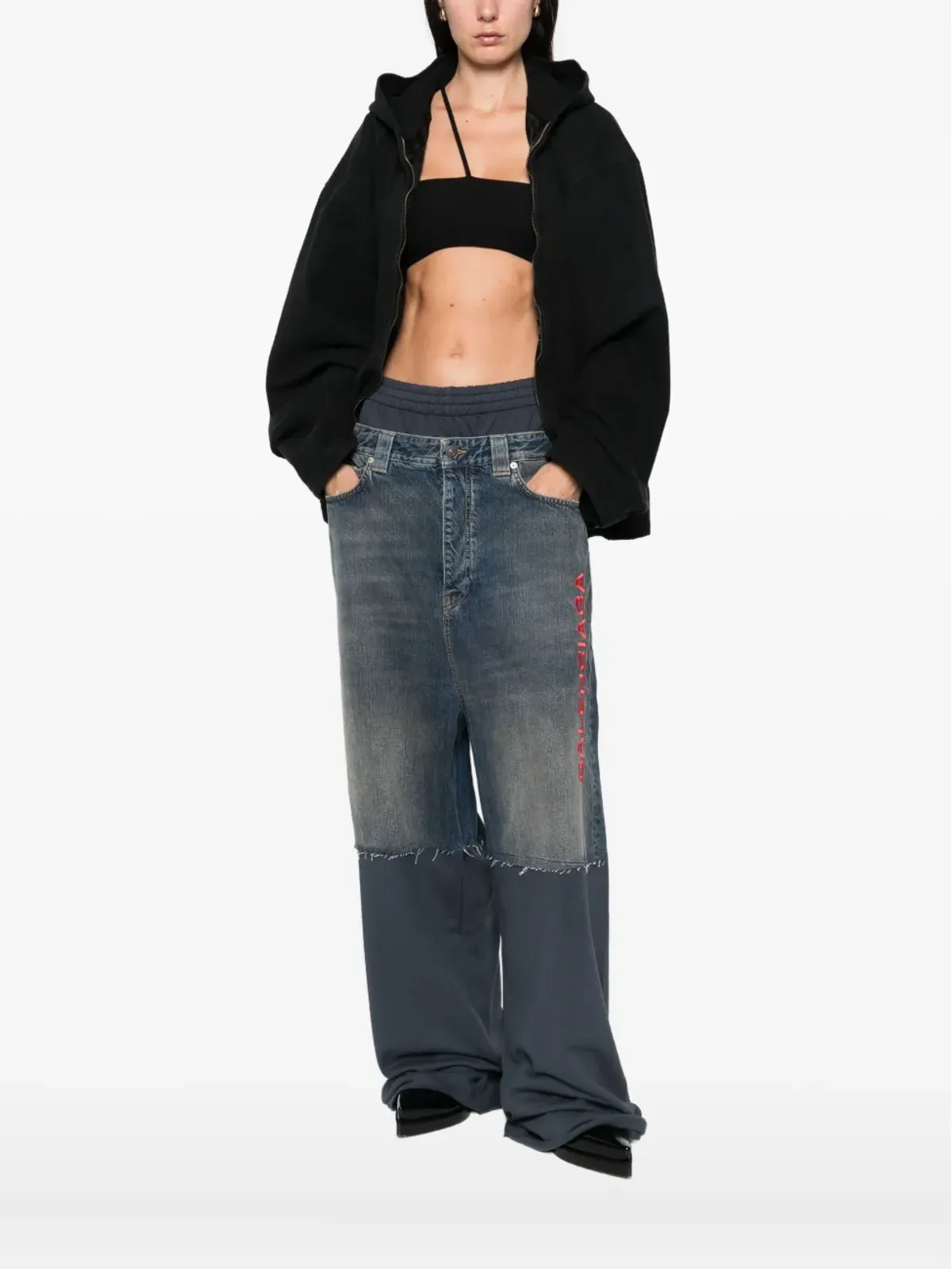 Balenciaga フード付きジップアップジャケット - 画像3