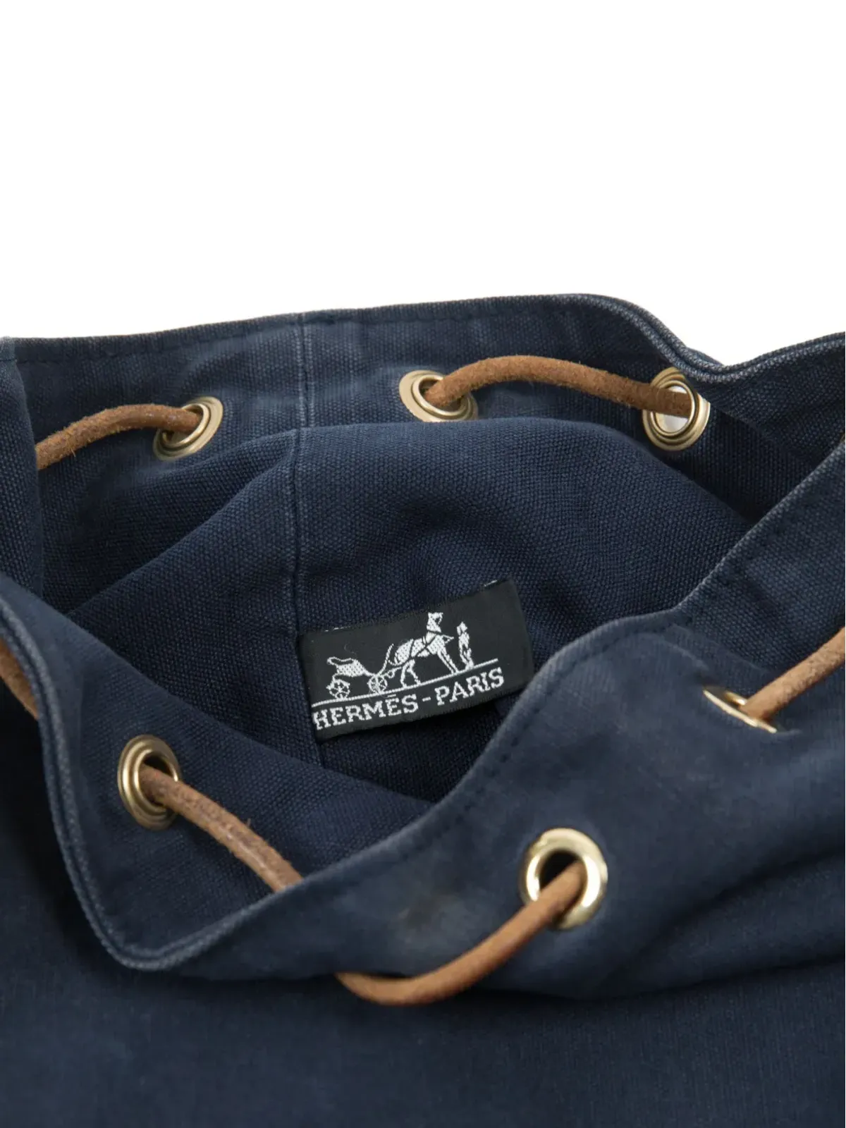 Hermès Pre-Owned 1990s Mimile-Marin ドローストリング バケットバッグ - ブルー - 画像3