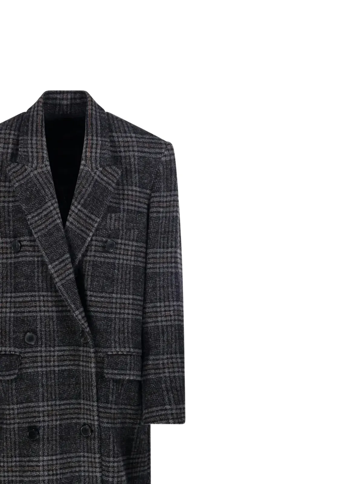 MARANT ÉTOILE Lexana ダブルブレスト チェックコート - 画像4