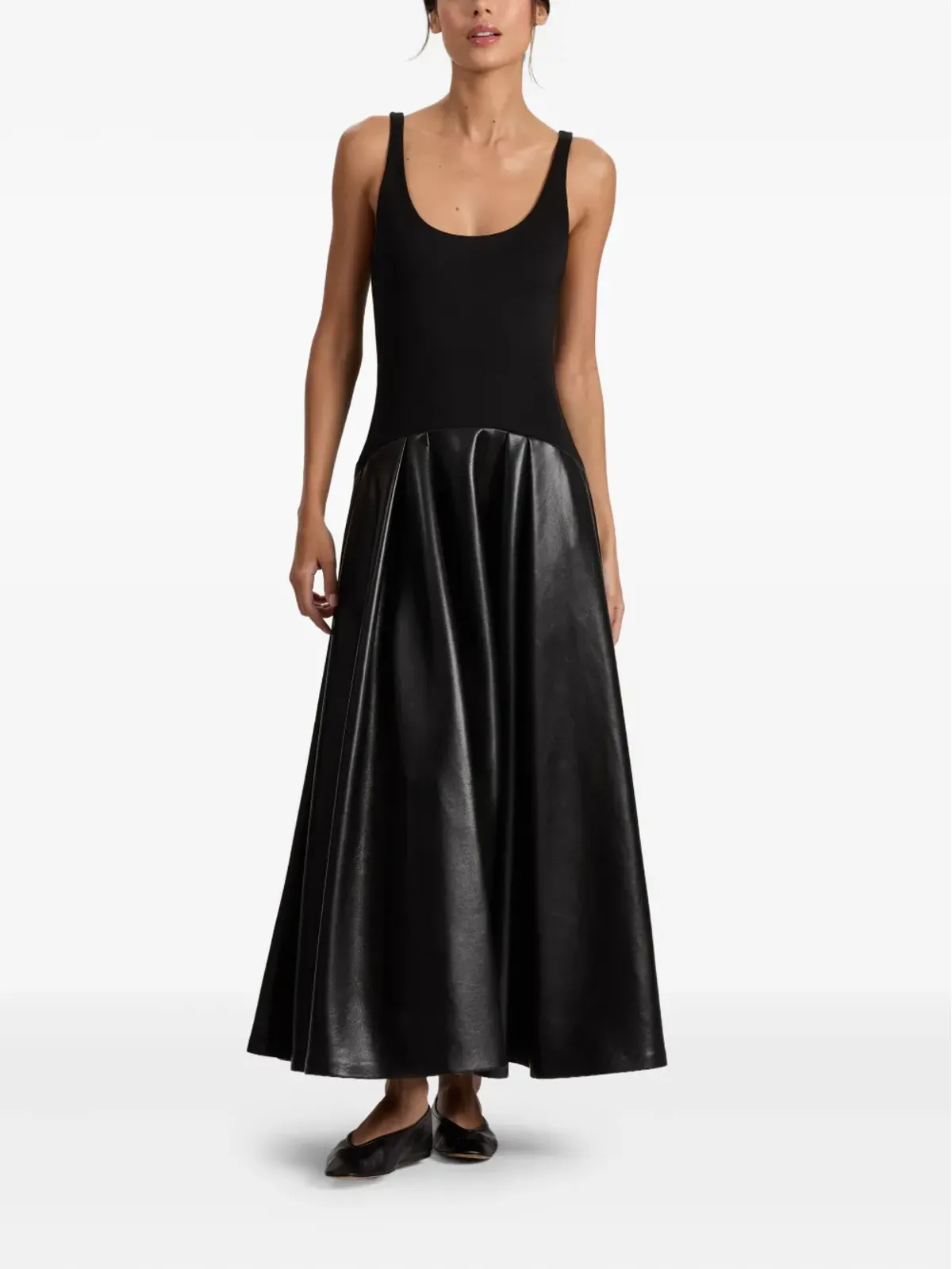 alice + olivia Adley drop-waist midi dress - Black - 画像2