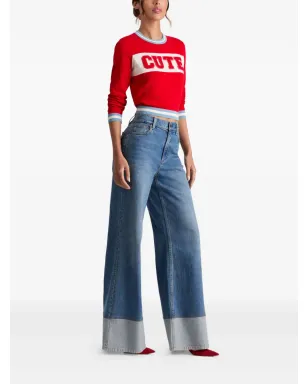 alice + olivia Carolann アップリケ付きクルーネックセーター - Red - サムネイル3