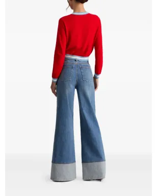 alice + olivia Carolann アップリケ付きクルーネックセーター - Red - サムネイル4