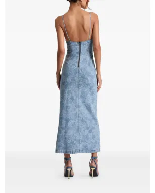 alice + olivia ジュリエッタ デニム スリップドレス - サムネイル4