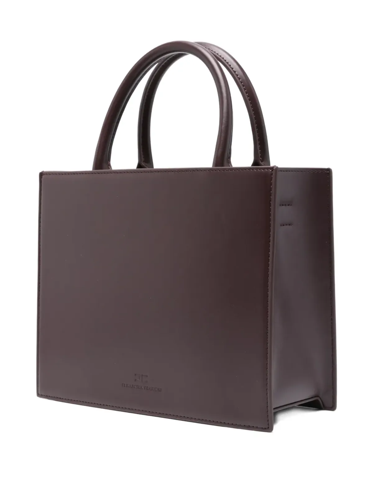 Elisabetta Franchi ロゴエンボス トートバッグ - 画像3