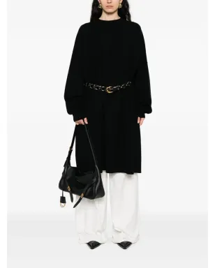 extreme cashmere 丸首リブ編みニットワンピース - サムネイル3