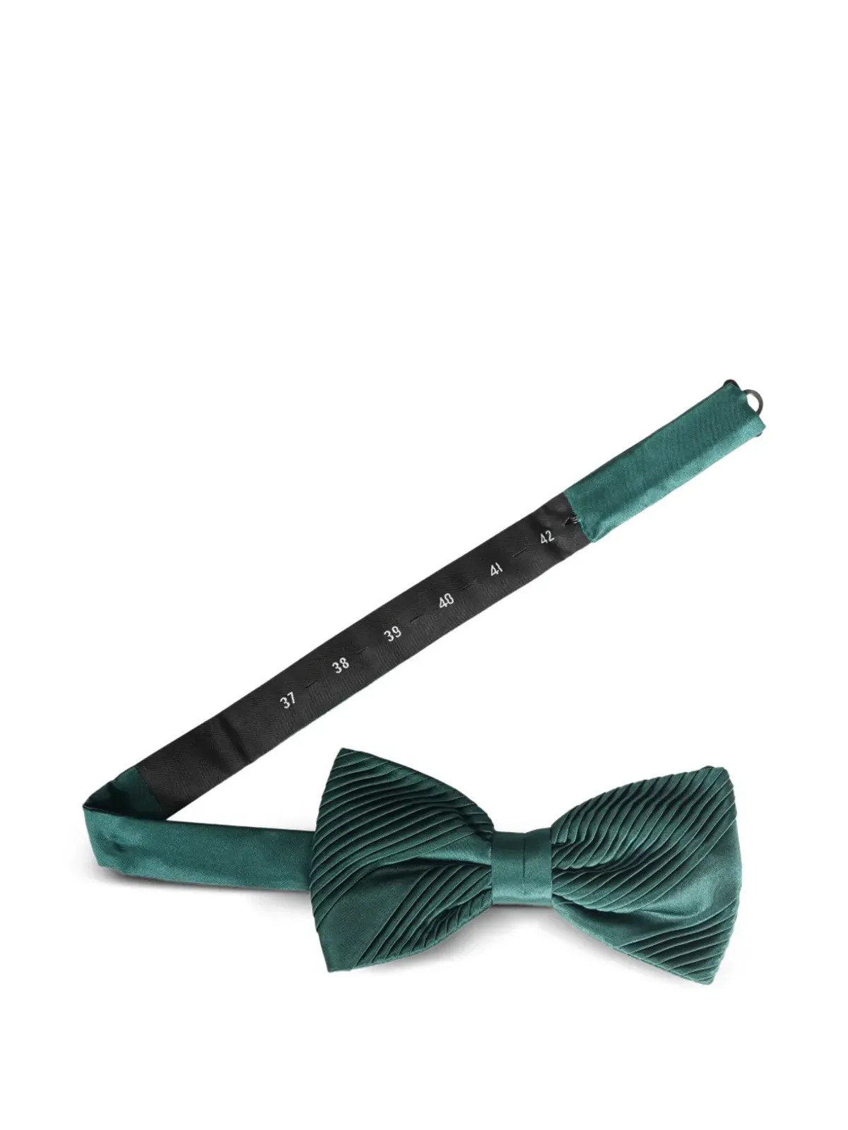 Stefano Ricci pleated silk bow tie - Green - 画像2