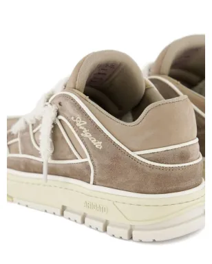 Axel Arigato Area Lo レザー・スエード パネルド トレーナー ブラウン - サムネイル3