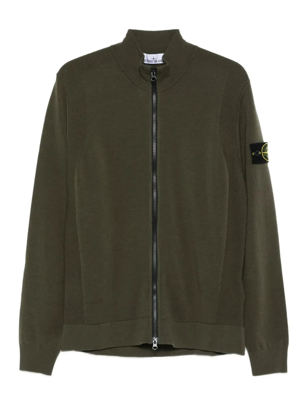 Stone Island ジップフロント パッチポケット セーター - 画像1