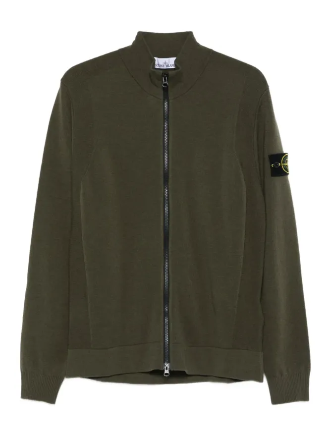 Stone Island Stone Island ジップフロント パッチポケット セーターの商品画像