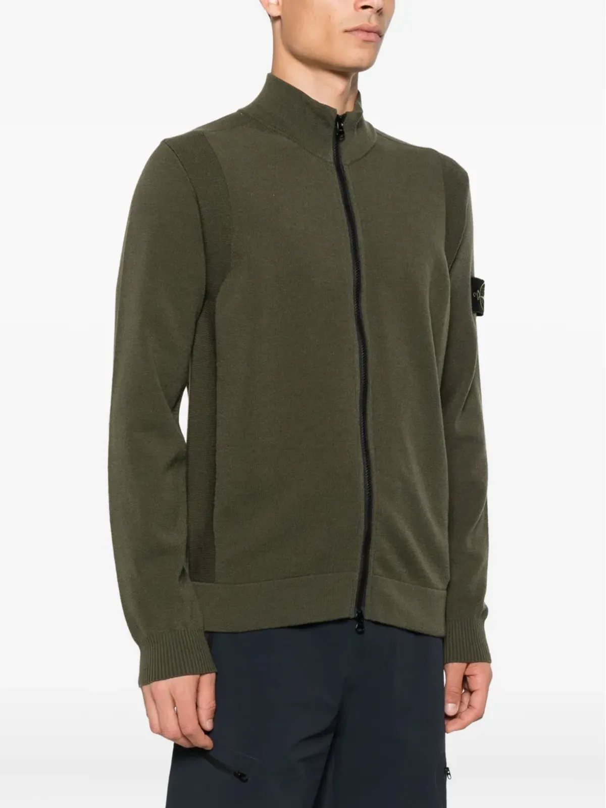 Stone Island ジップフロント パッチポケット セーター - 画像3