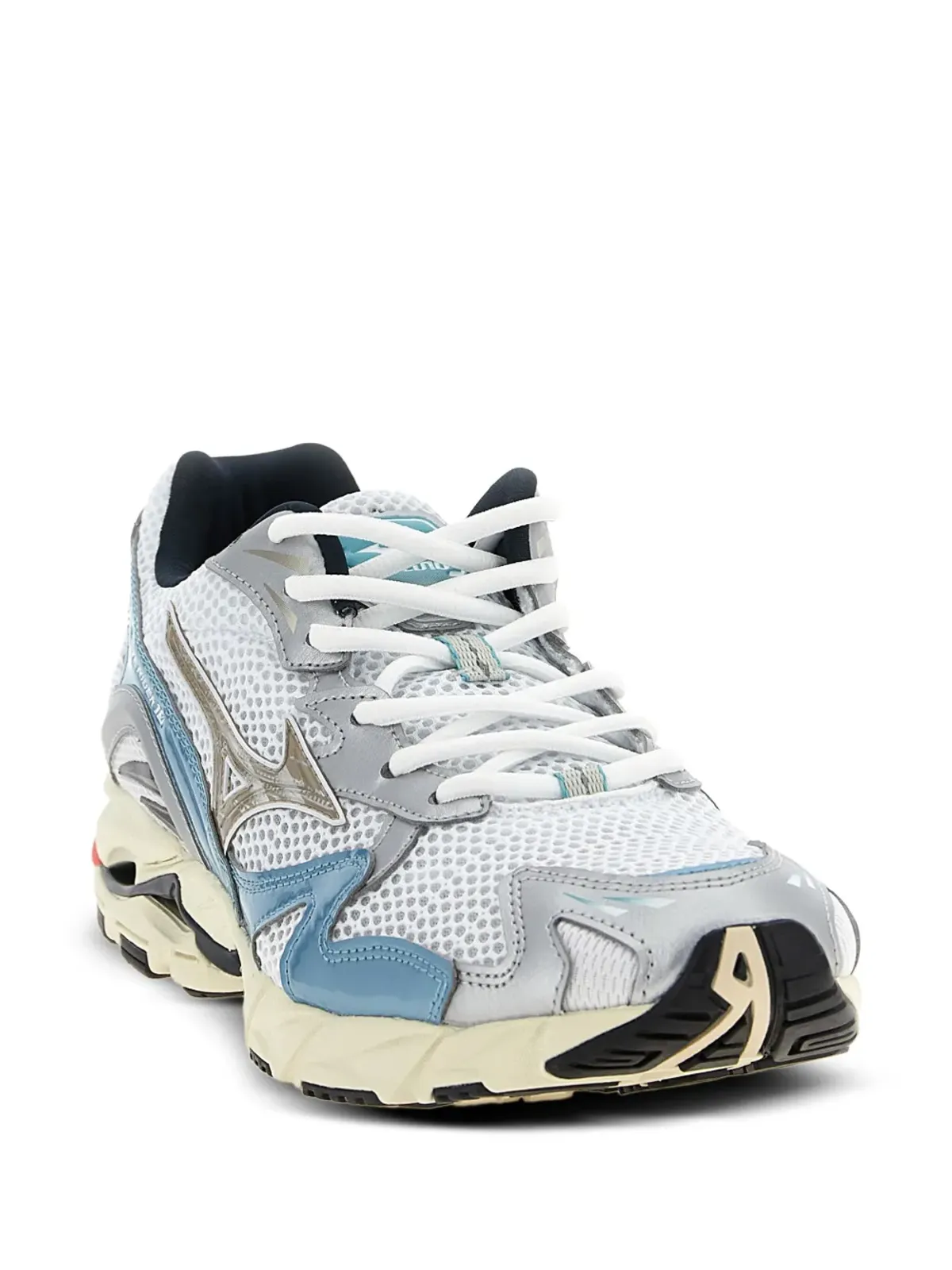 Mizuno Wave Ridder 10 メッシュパネルレザー トレーナー - 画像2