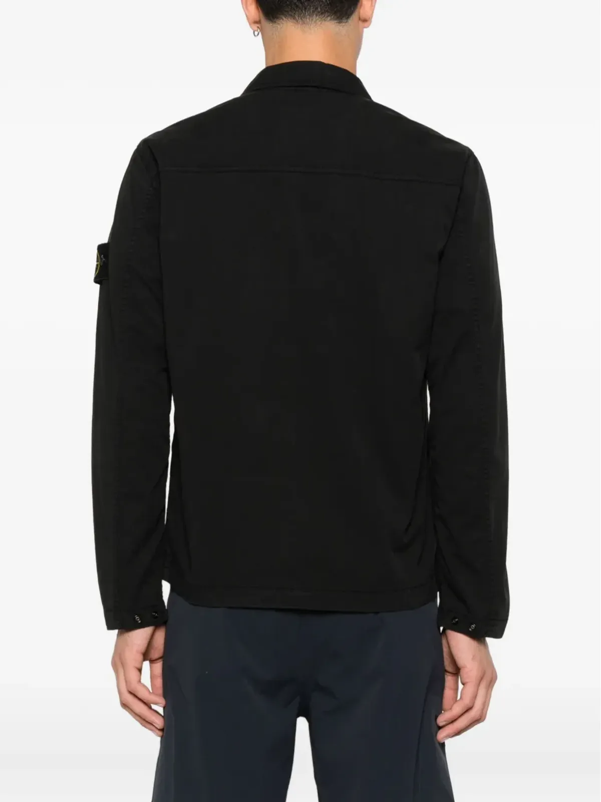 Stone Island ジップファスナー付きシャツジャケット - ブラック - 画像4
