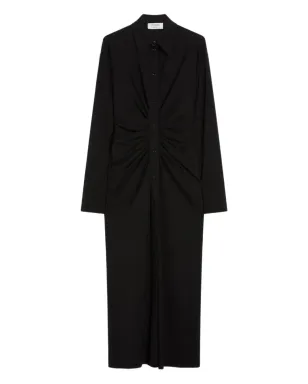Sportmax ボタンカフ・シャーリングドレス - サムネイル1