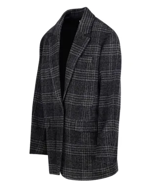 MARANT ÉTOILE チェック柄 シングルブレスト ブレザー - サムネイル3