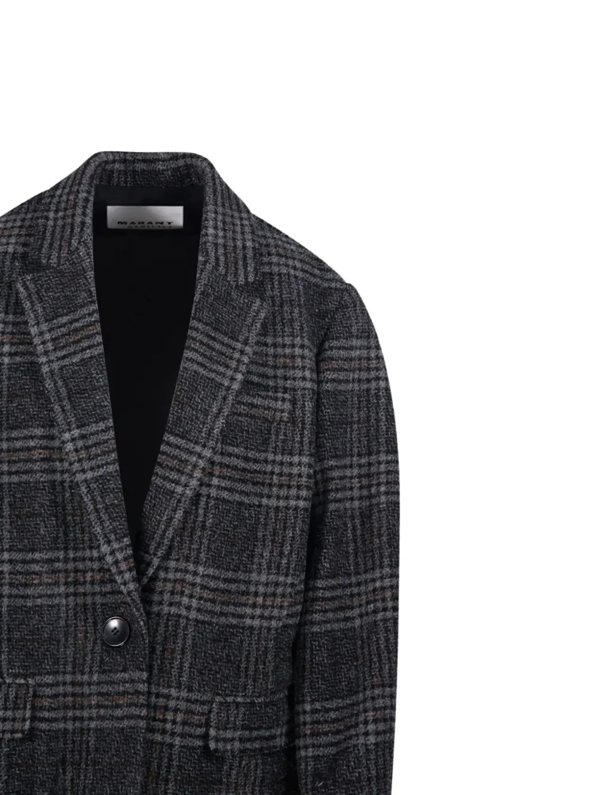 MARANT ÉTOILE チェック柄 シングルブレスト ブレザー - 画像4