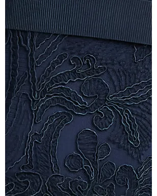 Tadashi Shoji 刺繍入りプリーツミディドレス - Blue - サムネイル5