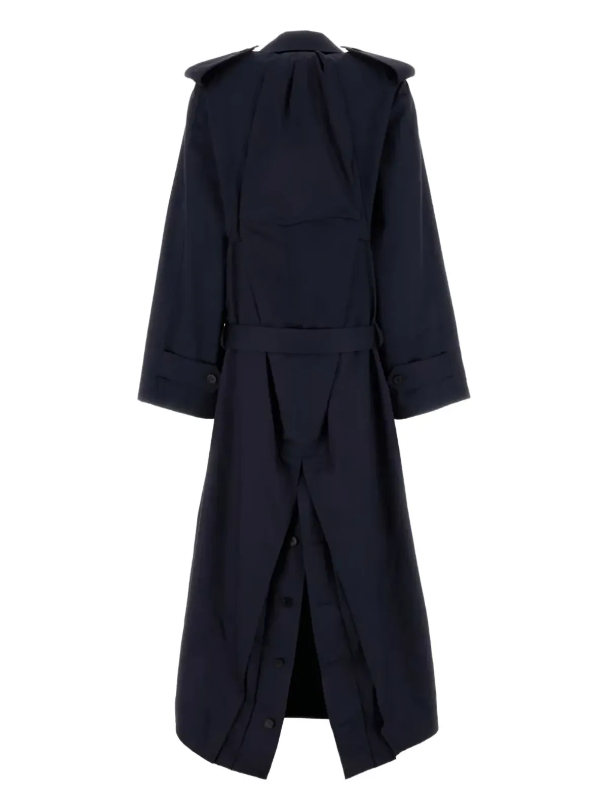 Balenciaga ダブルブレスト ベルト付きトレンチコート - 画像2
