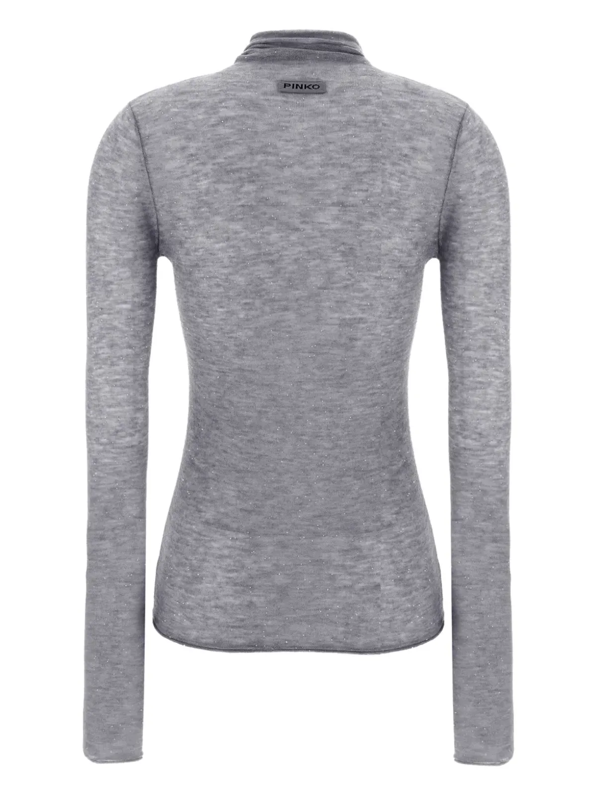 PINKO sequin-appliqué turtleneck sweater - Grey - 画像2