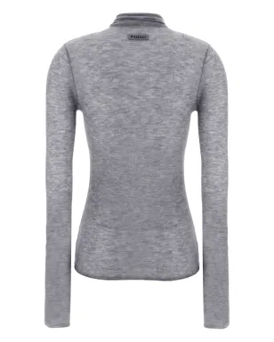 PINKO sequin-appliqué turtleneck sweater - Grey - サムネイル2