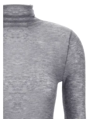 PINKO sequin-appliqué turtleneck sweater - Grey - サムネイル3