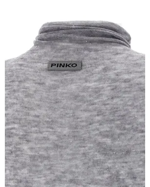 PINKO sequin-appliqué turtleneck sweater - Grey - サムネイル4