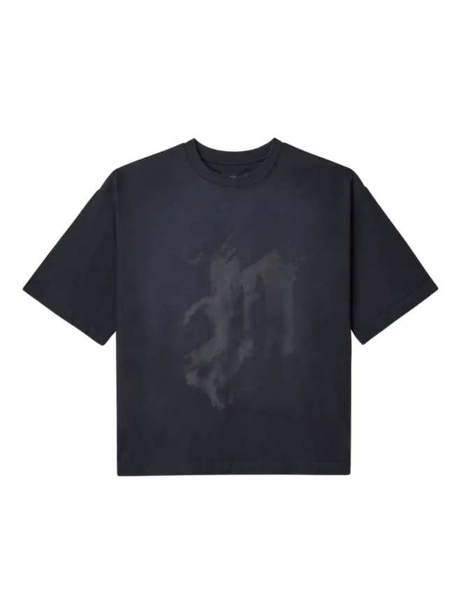 Purple Brand Purple Brand アブストラクトプリント コットン Tシャツの商品画像