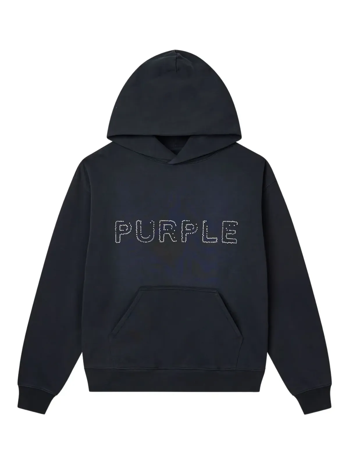 Purple Brand ロゴディテールフーディ - 画像1