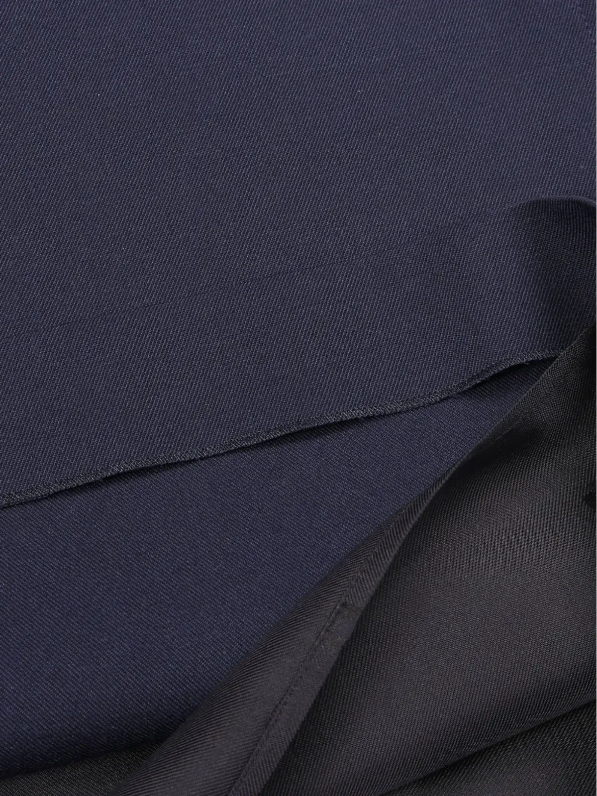 Hermès ビンテージ 2010年代 ウール ジップアップ スカート ブルー - 画像3