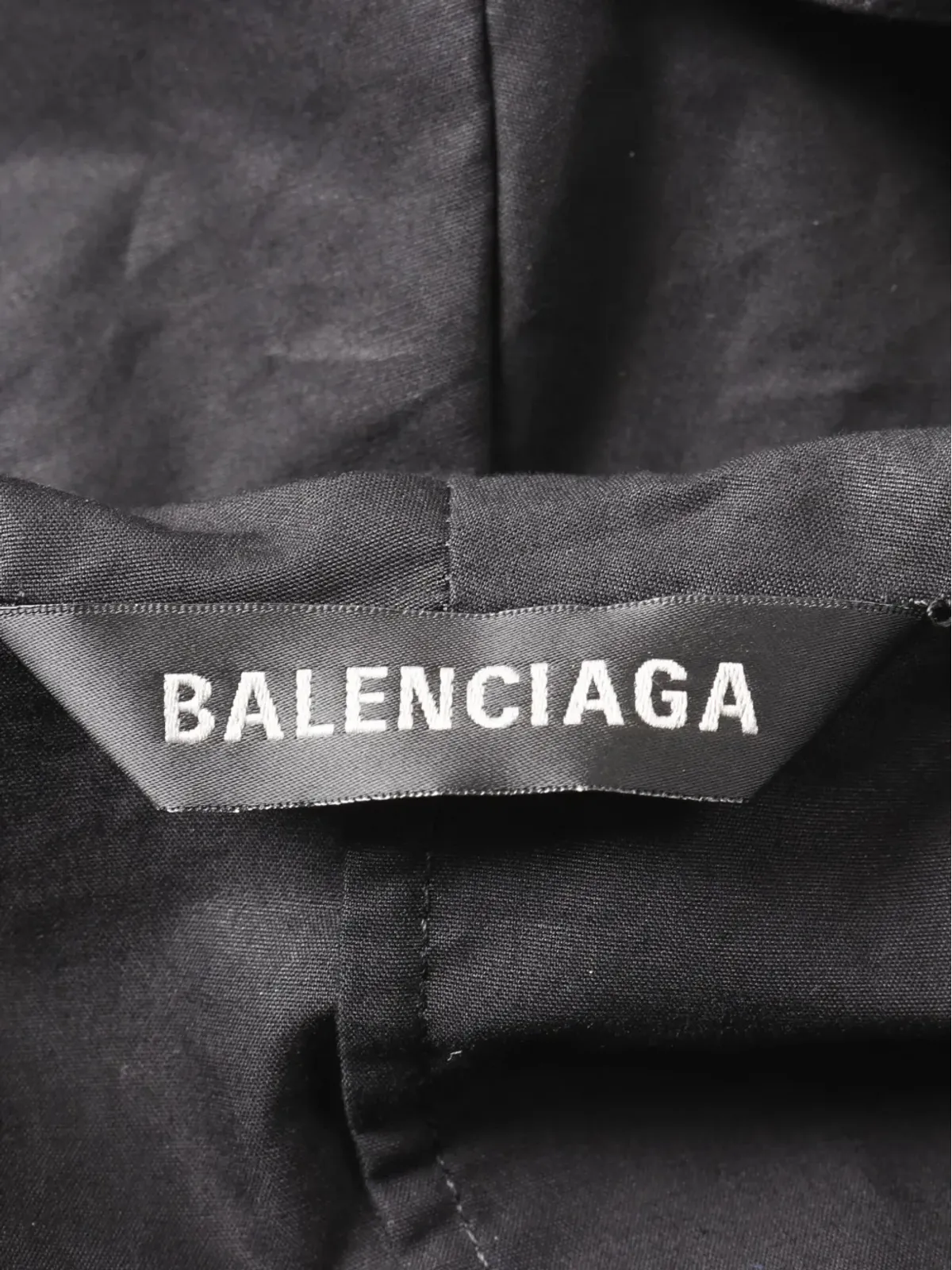 Balenciaga ビンテージ 2010年代 フード付き ベルト付き ドレス - ブラック - 画像3