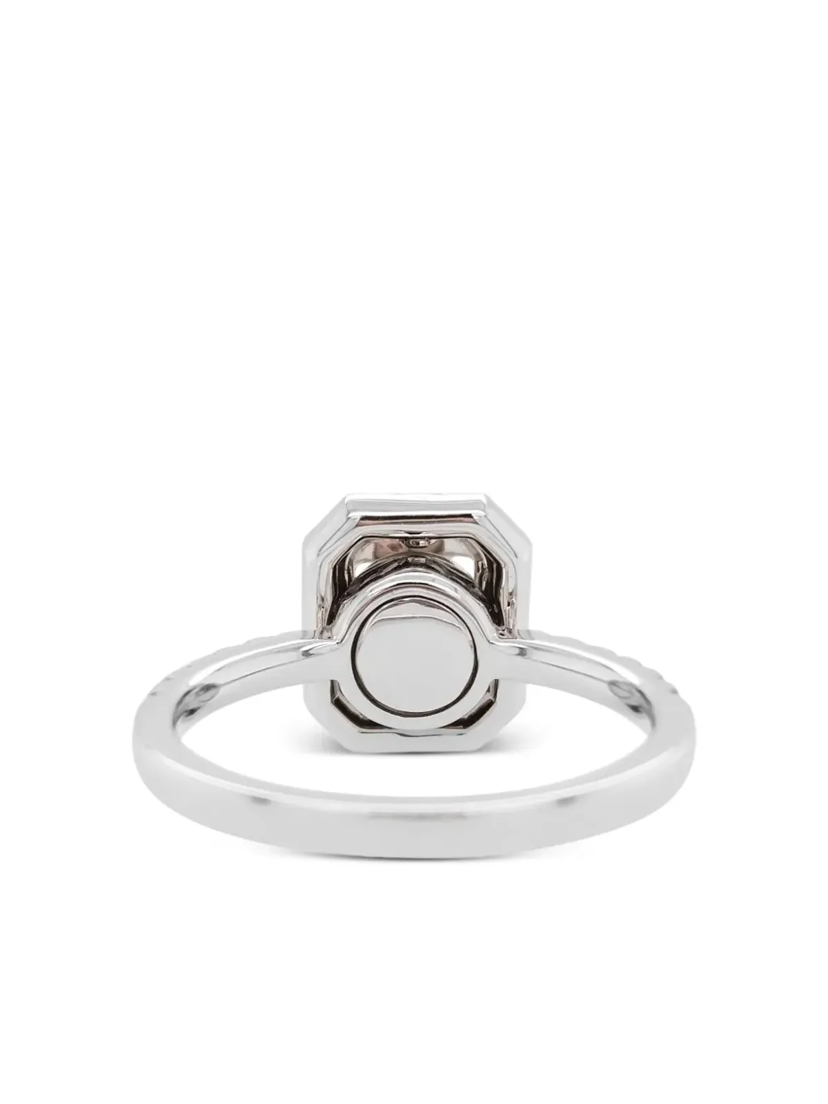 HYT Jewelry 18Kホワイトゴールド イエローダイヤモンド ハローリング - シルバー - 画像3