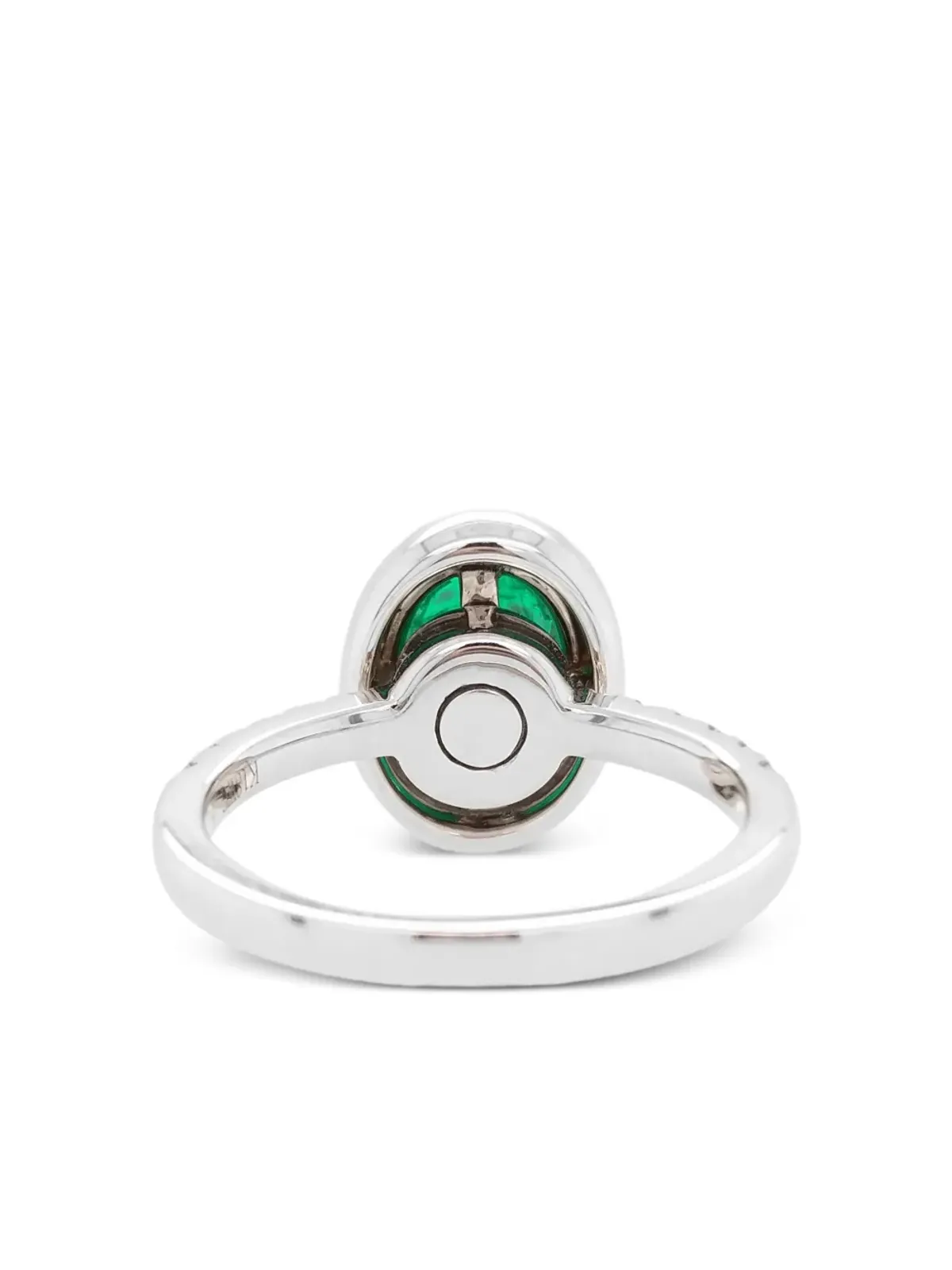 HYT Jewelry 18Kホワイトゴールド エメラルド＆ダイヤモンド リング - 画像3