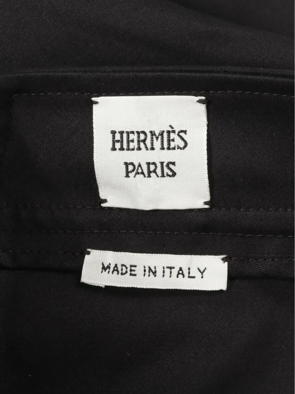 Hermès Pre-Owned 2020年代 クロップドパンツ - ブラック - 画像3